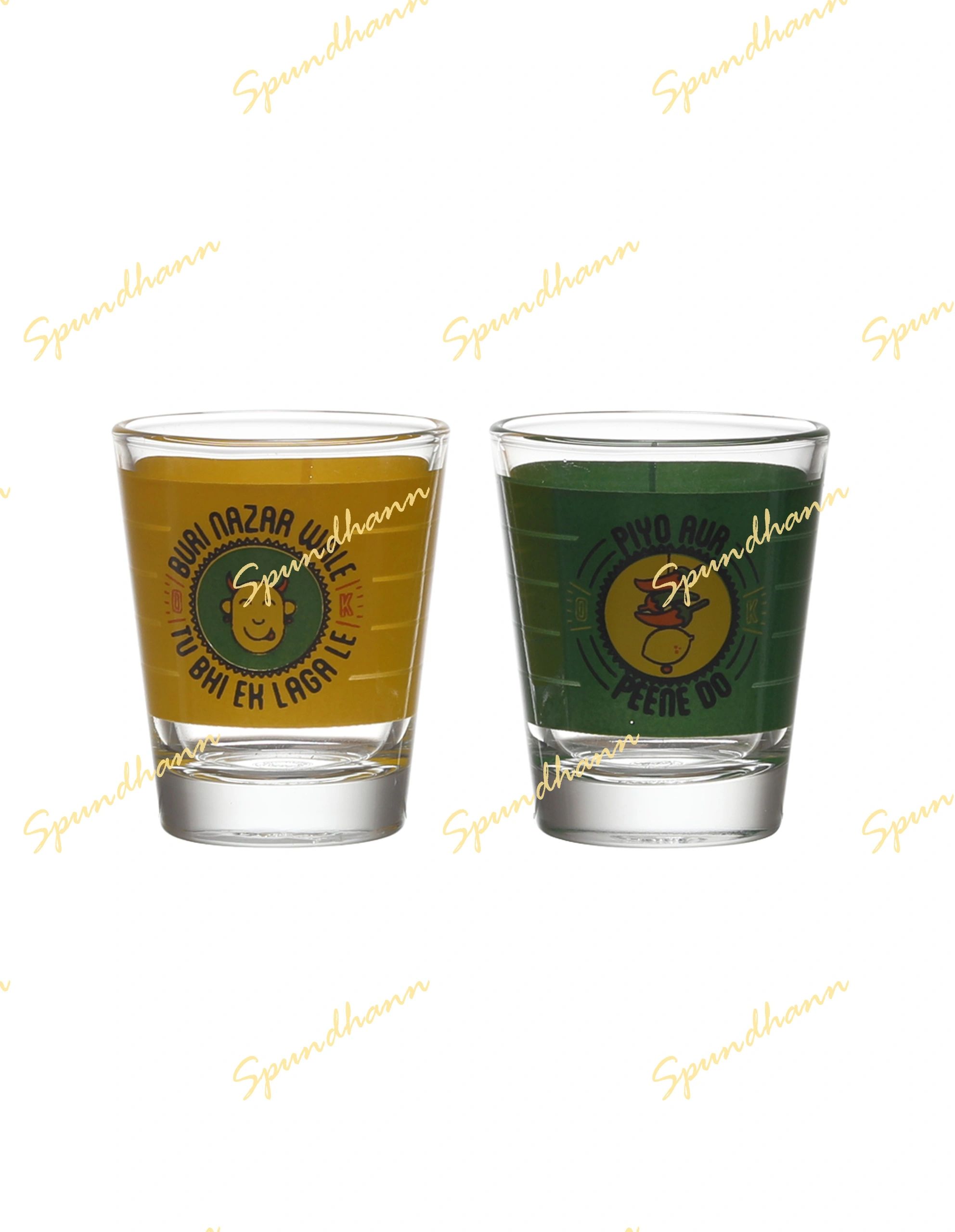 Buri Nazar Wale Shot Glass Set of 2