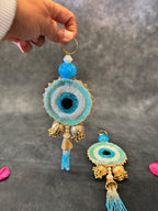 Evil Eye Hanging with Tassel Pair