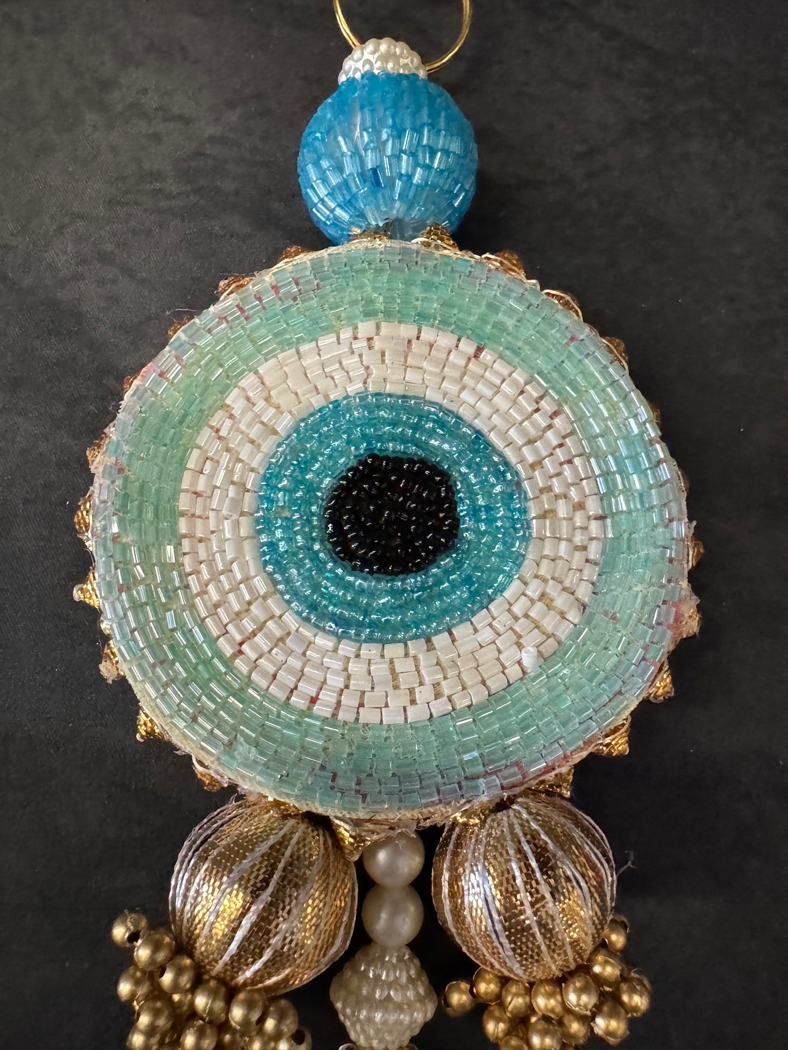 Evil Eye Hanging with Tassel Pair