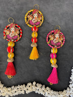 Ganesha Chakri Ball dangler with Tassel