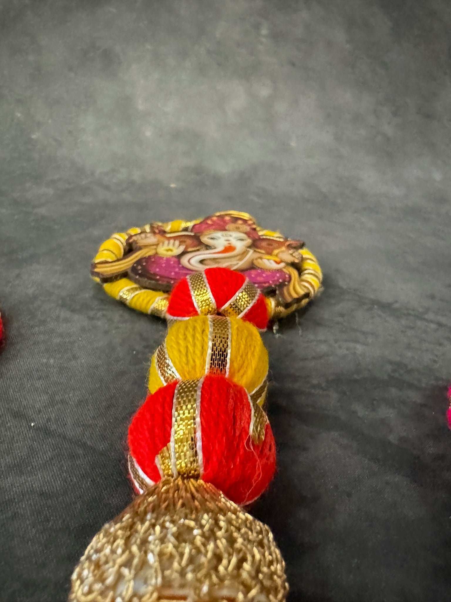 Ganesha Chakri Ball dangler with Tassel