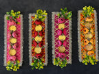 3 Tea lights On A Colorful Mat