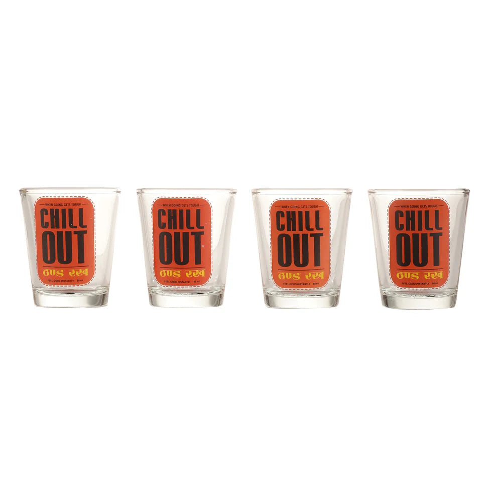 CHILL OUT SHOT GLASS SET OF 2
