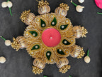 Golden Beads Decorative Tea Light