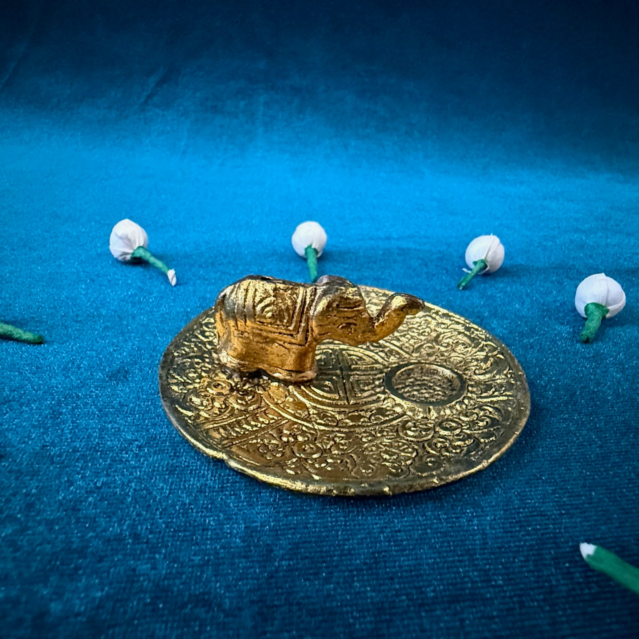 Decorative Elephant Plate Incense Holder