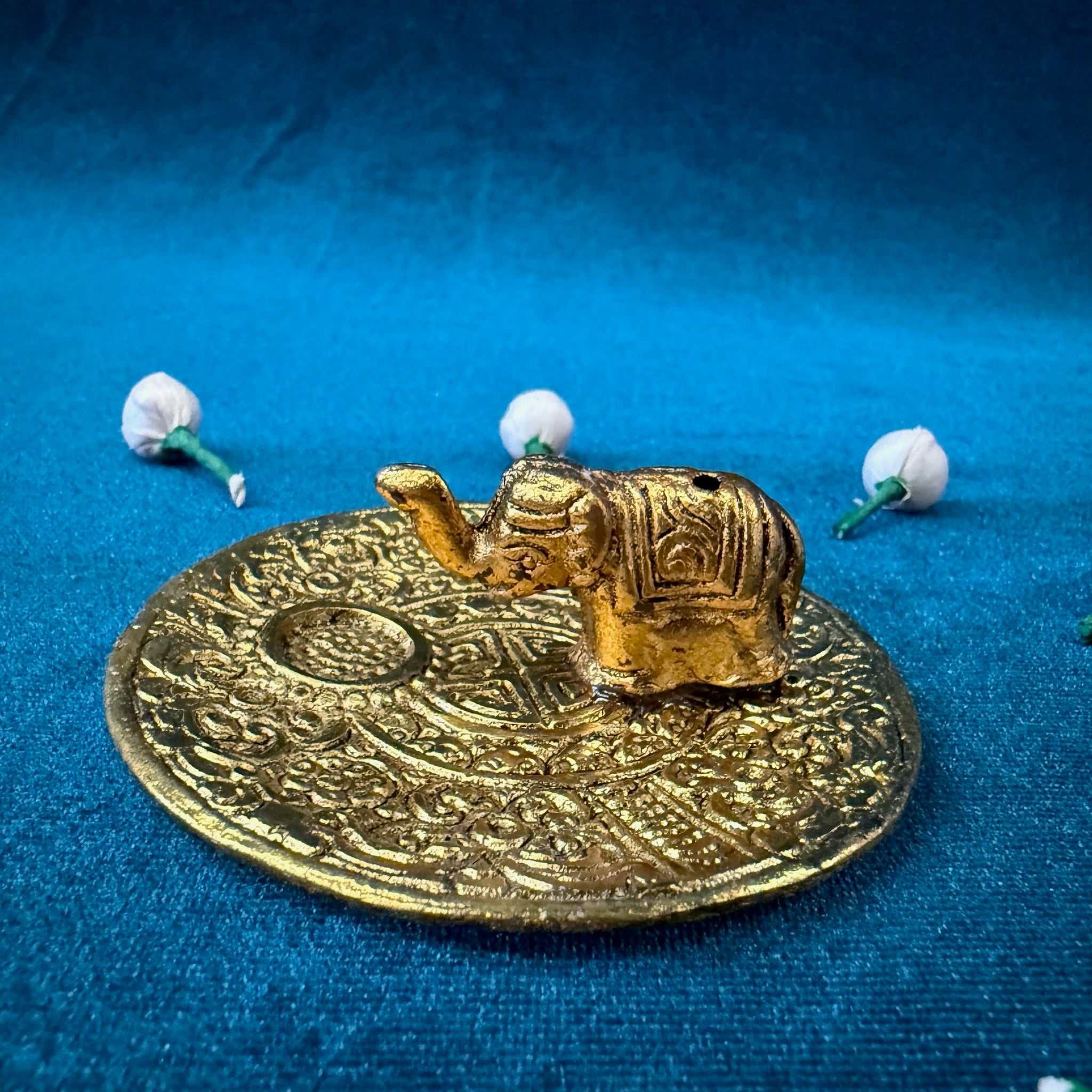 Decorative Elephant Plate Incense Holder