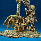 Krishna with Cow & Tree Idol