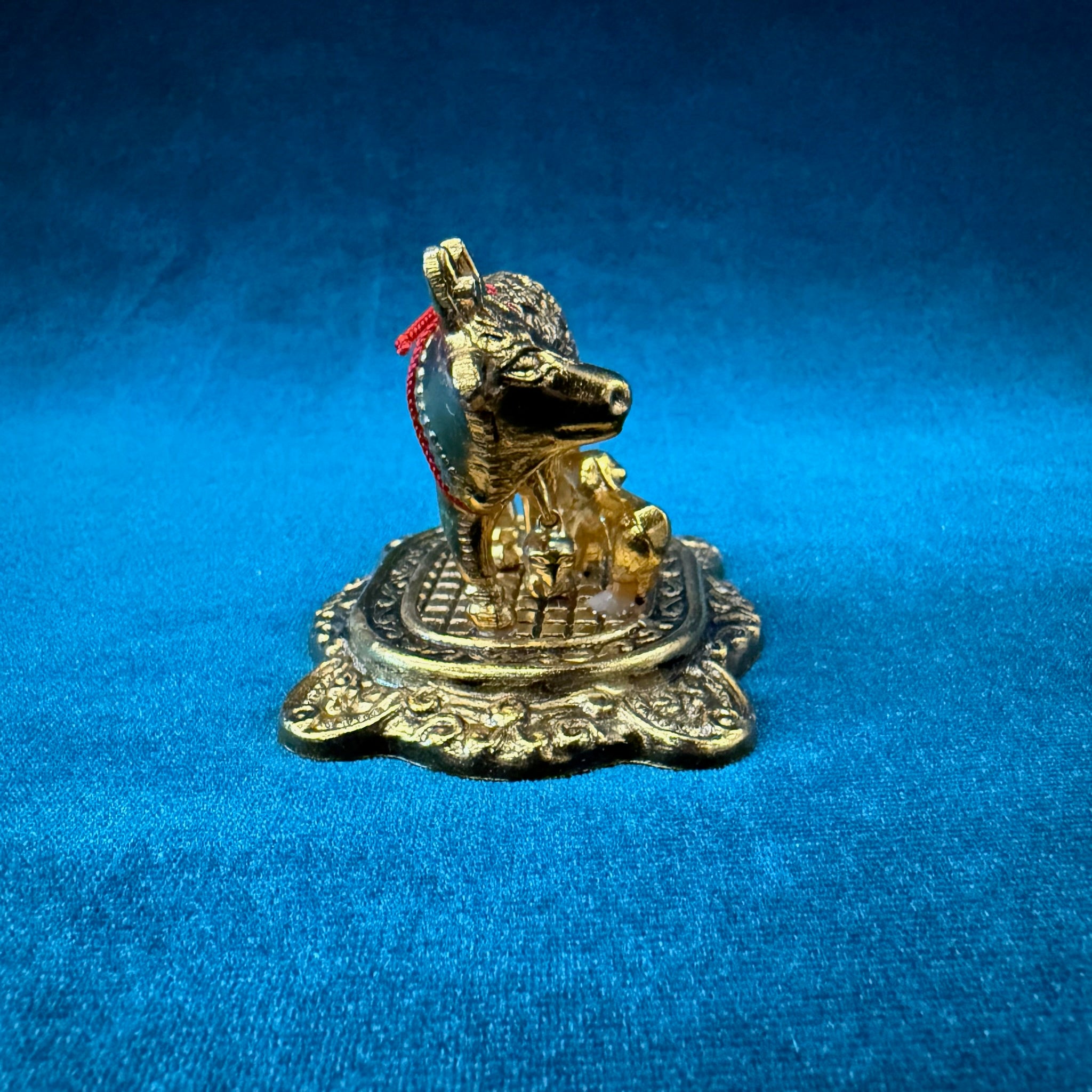Kamdhenu Cow with Calf Idol