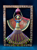 Villager Woman / Tribal Figurine in Frame