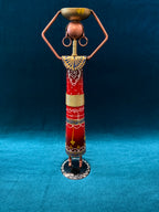 Tribal Figurine Tea Light Holder RED