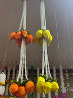 Pearl Orange Lotus Bud Tassel and Hanging