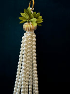 Pearl Orange Lotus Bud Tassel and Hanging