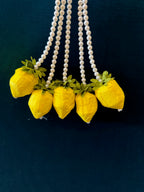 Pearl Orange Lotus Bud Tassel and Hanging
