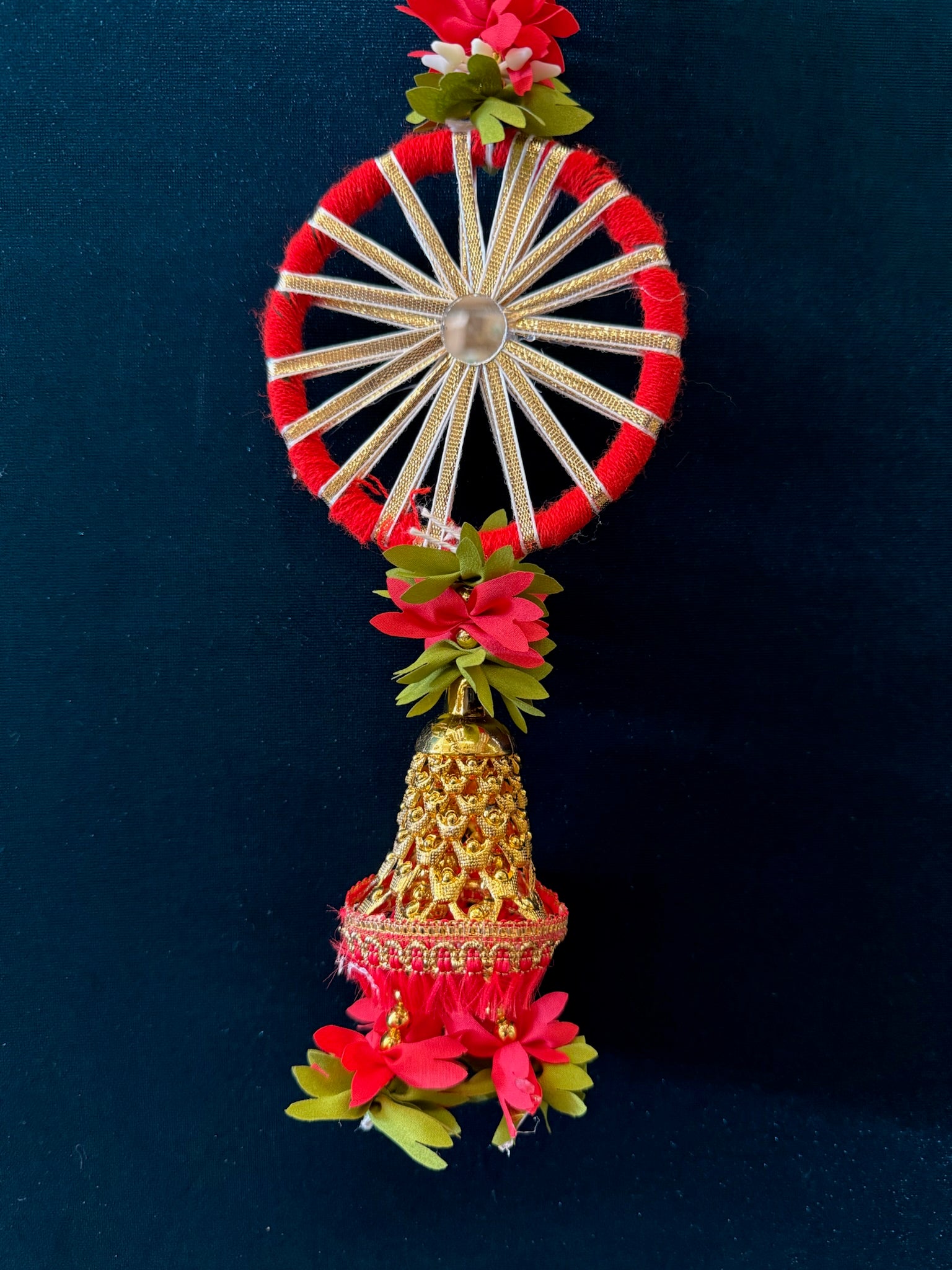 Red Chameli With Ring and Bell - Set of 2
