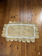 Luna PetalEdge Jute Runner Ivory Trim- Multi size