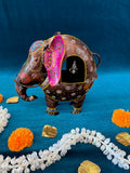 Handpainted Decorative Elephant Bell Figurine