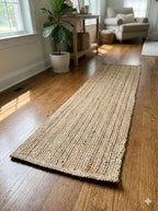 Ivory Weave Jute Runner Light Natural - Multi Sizes