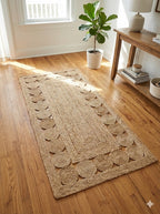 SunLoop Border Jute Runner - Multi Size