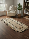 Midnight PetalEdge Jute Runner