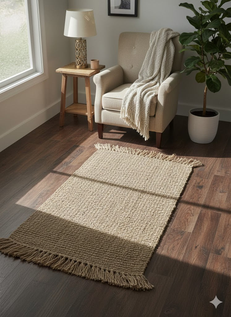 Harvest Fringe Jute Rug