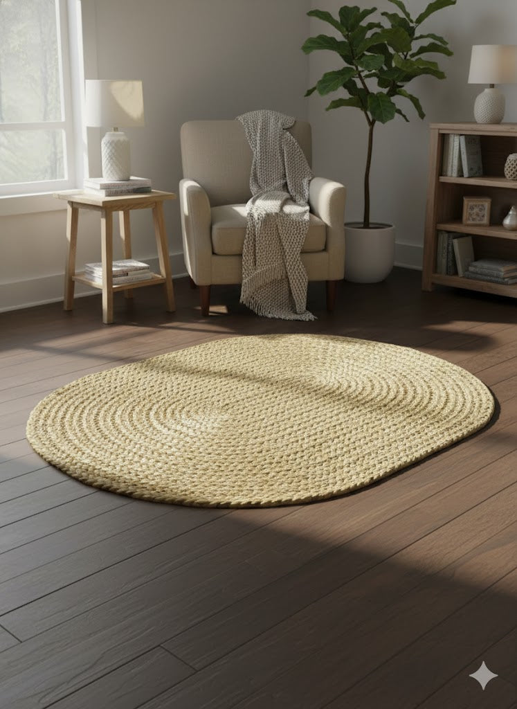 DuneOval Braided Jute Rug