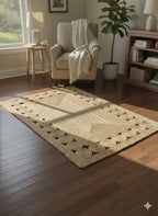 SunLoop Border Jute Runner - Multi Size