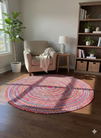 Festival Circle Chindi Rug Multicolor (48)