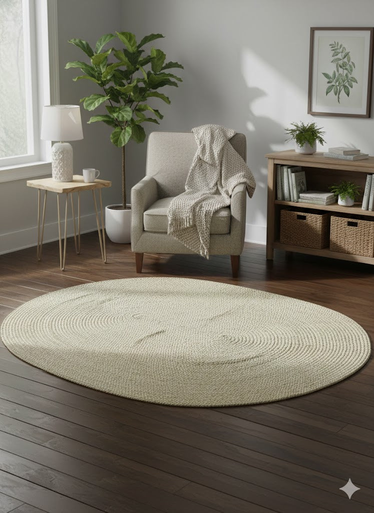 DuneOval Braided Jute Rug