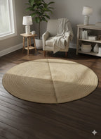 EarthCircle Round Jute Rug Natural