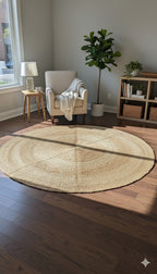 EarthCircle Round Jute Rug Natural