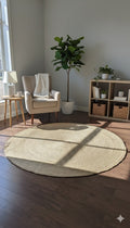 Braided Jute Round Rug Natural