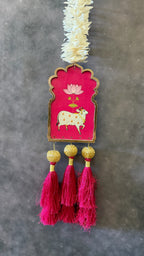 Chameli Lotus Bud and Cow Hanging with Tassel