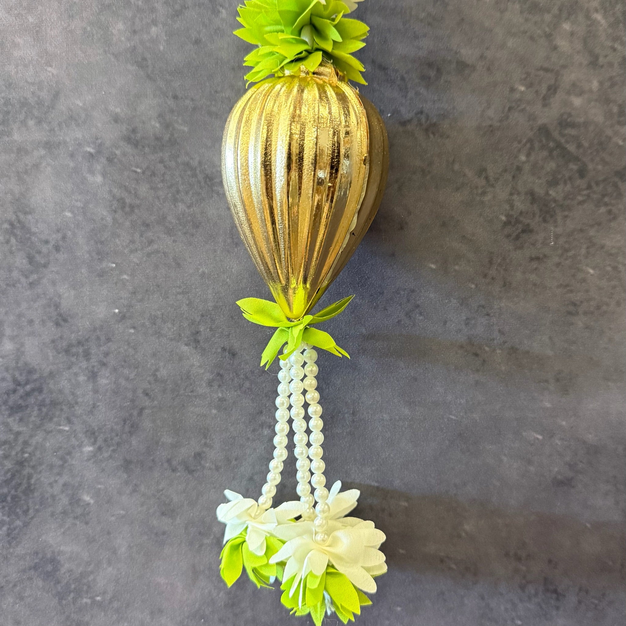 Chameli and Large Golden Drop with Tassel