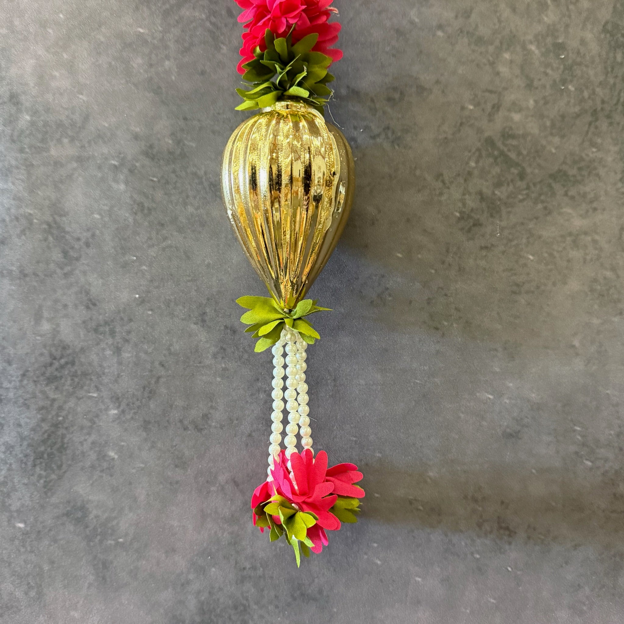 Chameli and Large Golden Drop with Tassel