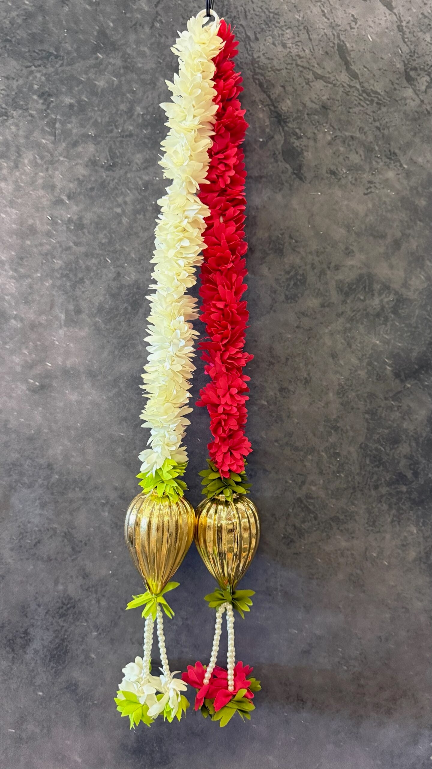 Chameli and Large Golden Drop with Tassel