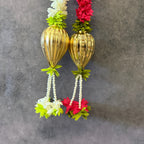 Chameli and Large Golden Drop with Tassel