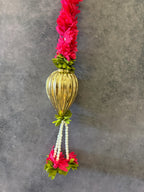 Chameli and Large Golden Drop with Tassel