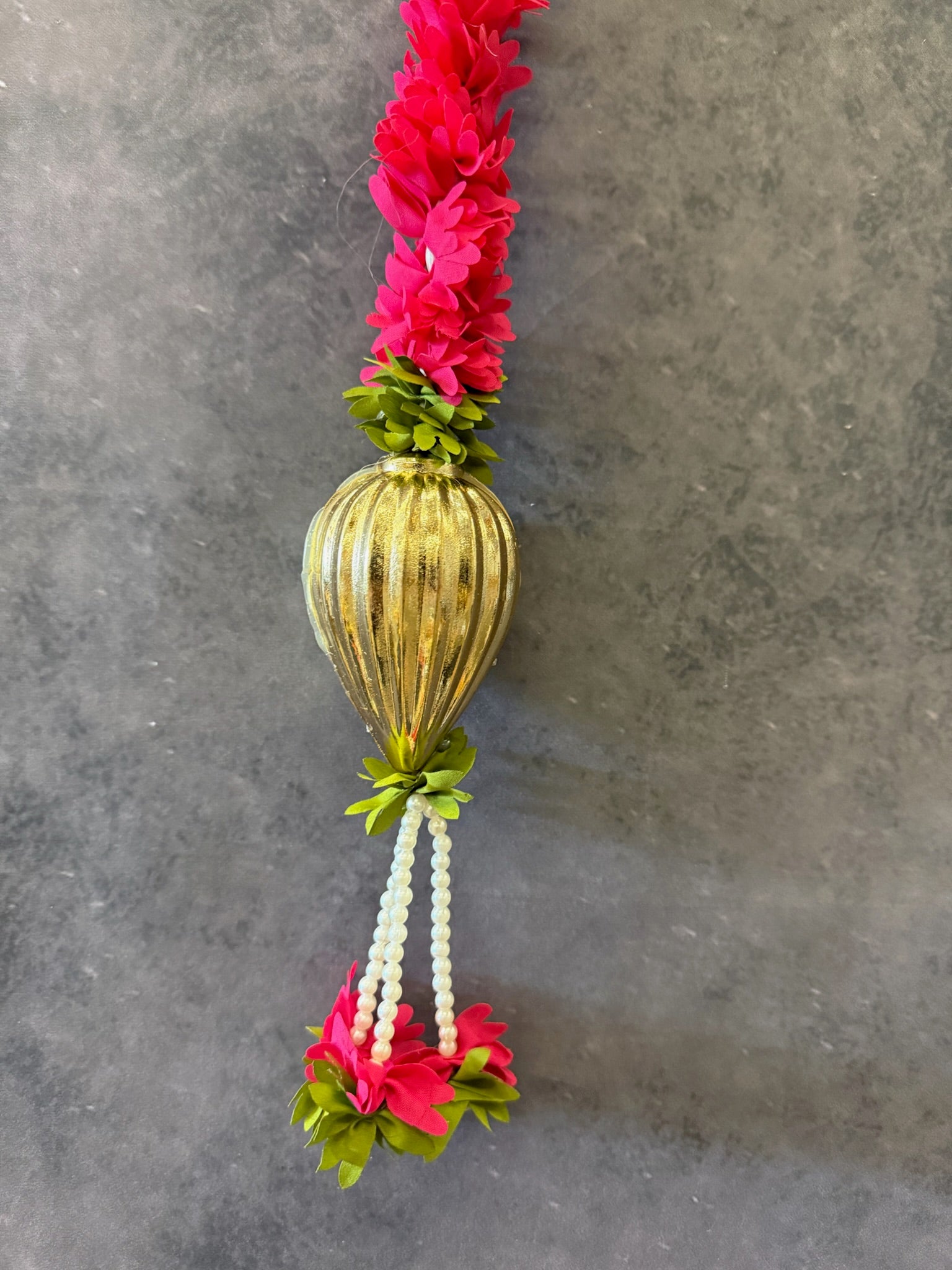 Chameli and Large Golden Drop with Tassel