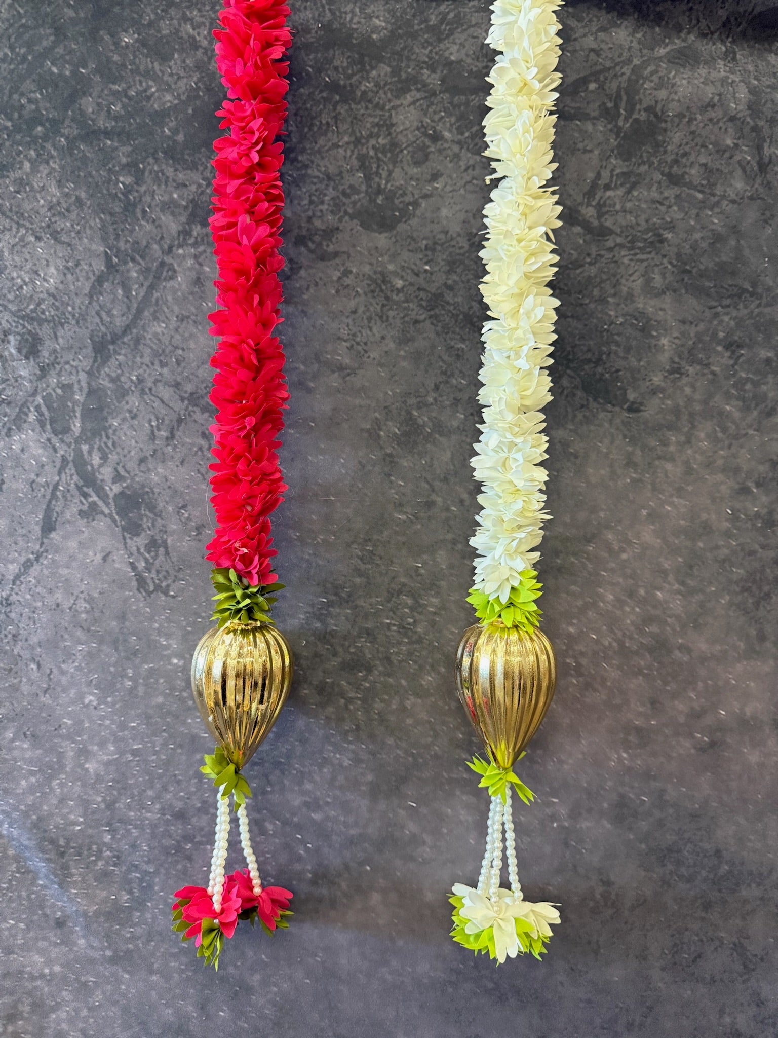 Chameli and Large Golden Drop with Tassel