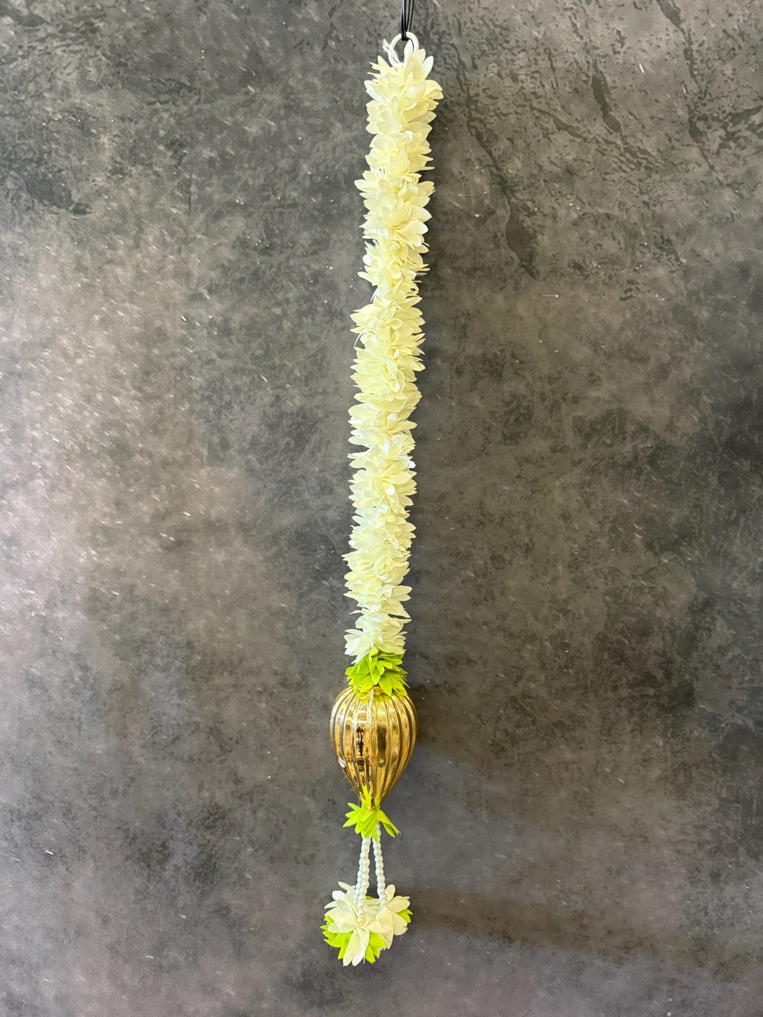Chameli and Large Golden Drop with Tassel
