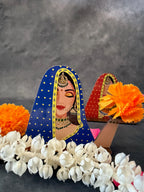 Villager Woman / Tribal Figurine T-Light Holder