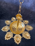 Hanging Diya Urli with contemporary Diya