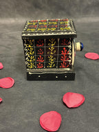 Handcrafted Wooden Trinket Box with 1 Ceramic Drawers
