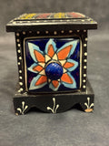 Handcrafted Wooden Trinket Box with 1 Ceramic Drawers