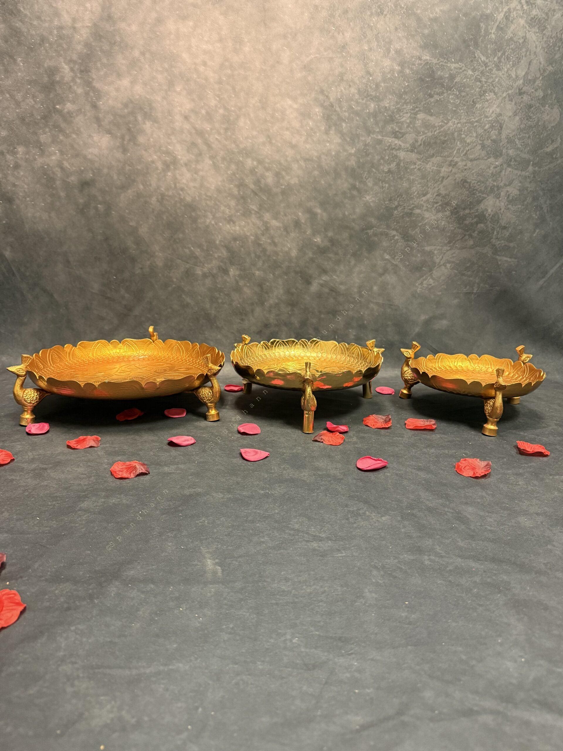 Peacock Plate / Platter Medium