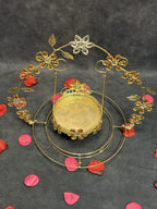 Studded Jhoola with leaf Round