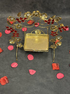 Studded Jhoola with leaf Square