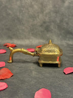 Brass Loban / Dhoop Dani With Handle Square