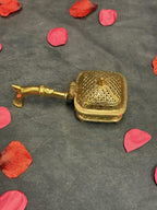 Brass Loban / Dhoop Dani With Handle Square