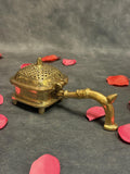 Brass Loban / Dhoop Dani With Handle Square